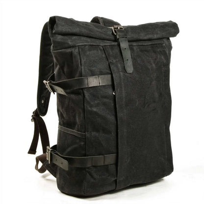 Durable Rolltop Backpack For Versatile Use Back to School