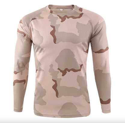 Camouflage Long-Sleeved Cycling Jersey Shirt - Outdoor Sports Gear