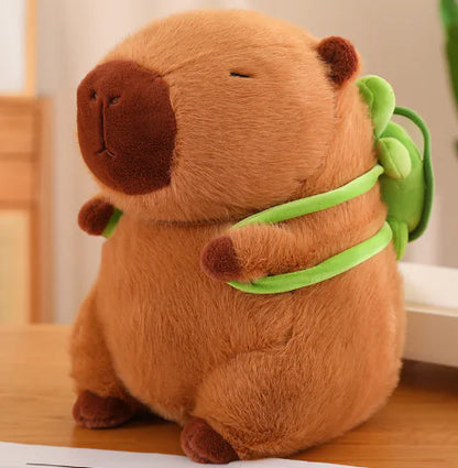 Fluffy Capybara Plush Toy Xmas Cuddler