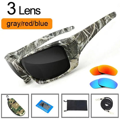 NEWBOLER Fishing Sunglasses: Polarized Lens Camouflage Frame