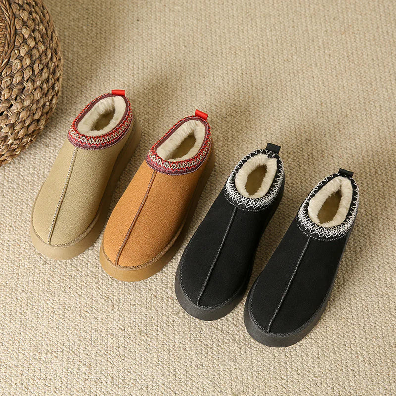 Plush Fleece Ankle Slippers