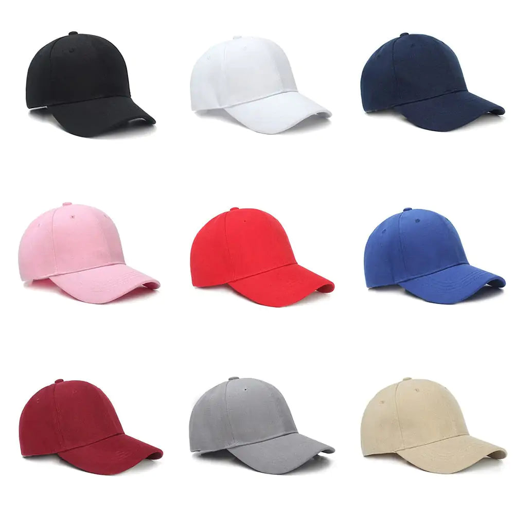 Unisex Plain Curved Hat Outdoor