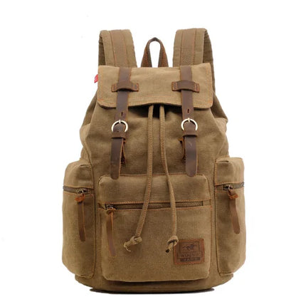 Vintage Canvas Backpack Back to School