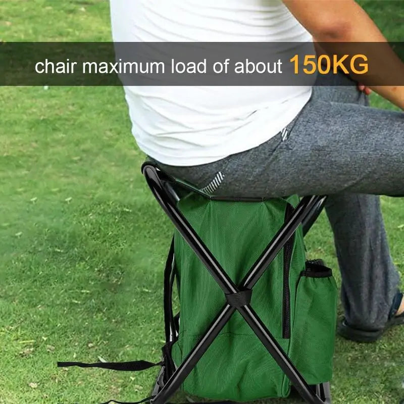 Portable Waterproof Fishing Camping Chair Backpack Combo