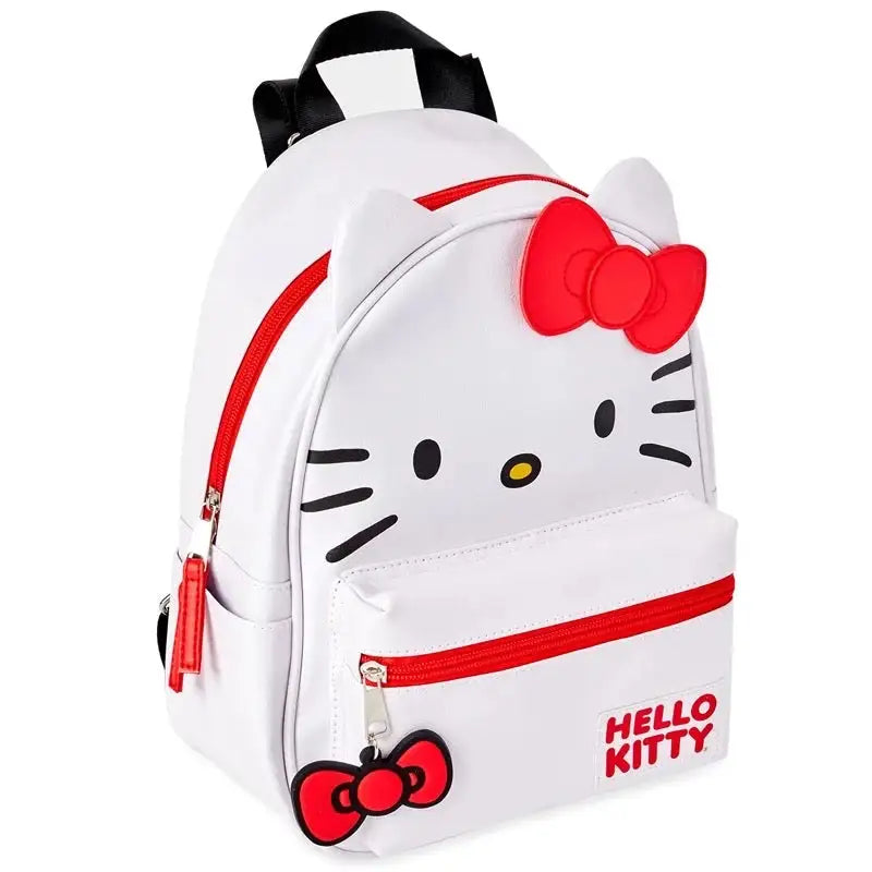 Red White Bow Backpack Bag Hello Kitty Back to School