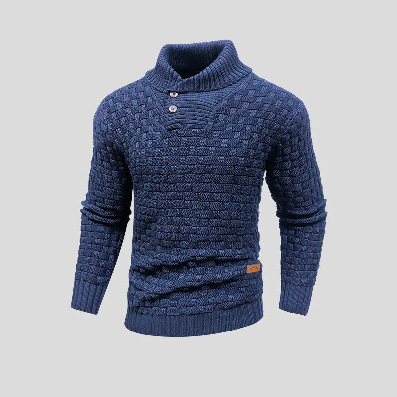 Men's Waffle Pattern Sweater