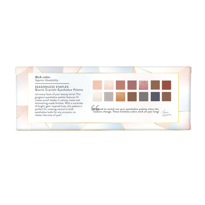 LAURA GELLER NEW YORK Seasonless Staples Quartz Crystals 14 Pressed Multi-Finish Shimmer and Matte Eyeshadow Palette