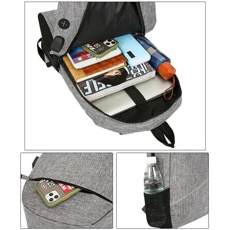 USB Charging Backpack Back to School Teenagers