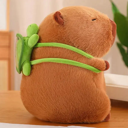 Fluffy Capybara Plush Toy Xmas Cuddler