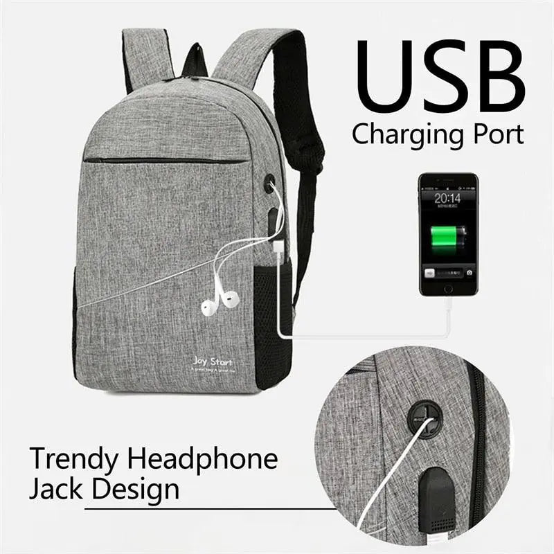 USB Charging Backpack Back to School Teenagers