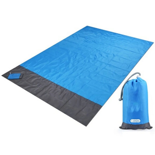 Waterproof Pocket Beach Blanket: Portable 2x2.1m Camping Mat