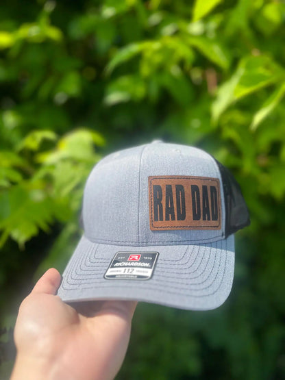 Rad Dad Leather Patch Hat Holiday Everyday Dad