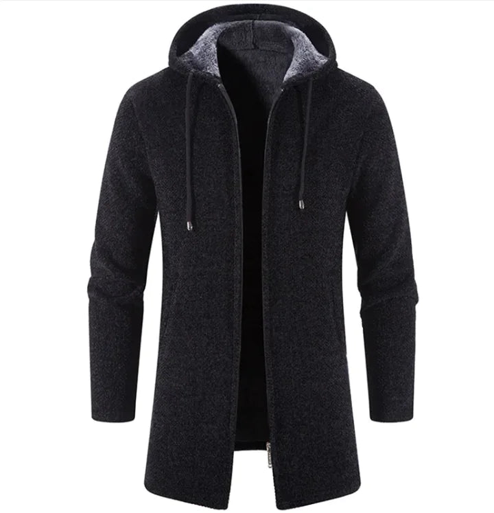 Men's All-Season Fleece-Lined Trend Cardigan – Versatile and Stylish