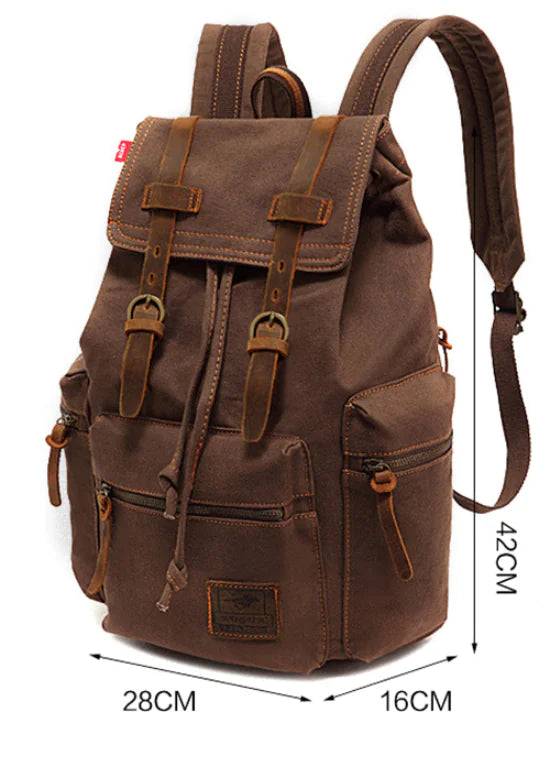 Vintage Canvas Backpack Back to School