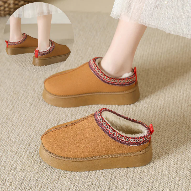 Plush Fleece Ankle Slippers