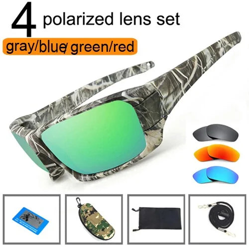 NEWBOLER Fishing Sunglasses: Polarized Lens Camouflage Frame