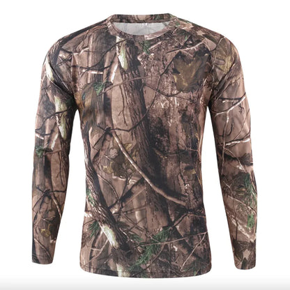 Camouflage Long-Sleeved Cycling Jersey Shirt - Outdoor Sports Gear