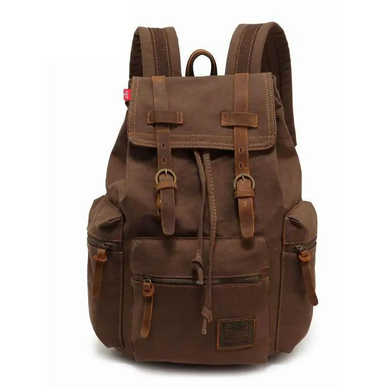 Vintage Canvas Backpack Back to School