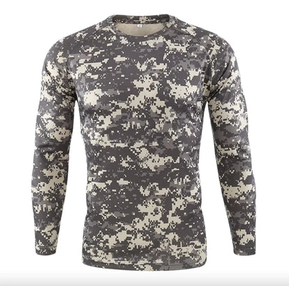 Camouflage Long-Sleeved Cycling Jersey Shirt - Outdoor Sports Gear