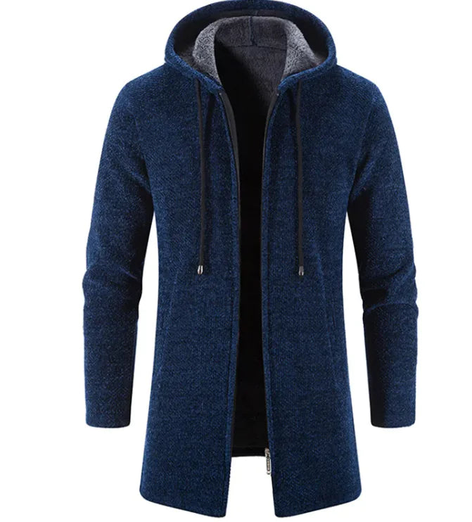 Men's All-Season Fleece-Lined Trend Cardigan – Versatile and Stylish