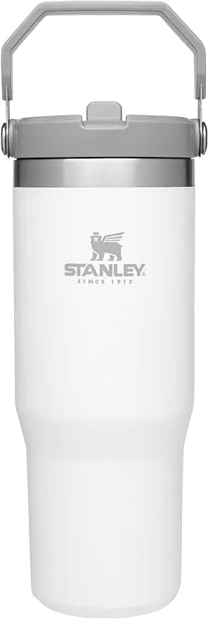 STANLEY Ice Flow Stainless Steel Tumbler with Straw, Vacuum Insulated Water Bottle for Home, Office or Car, Reusable Cup with Straw Leak Resistant Flip