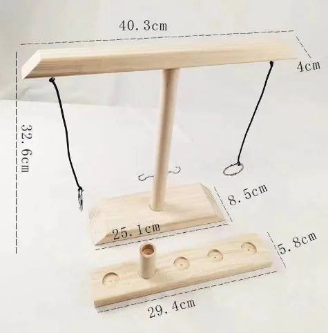 Indoor and Outdoor Ring Game on a String