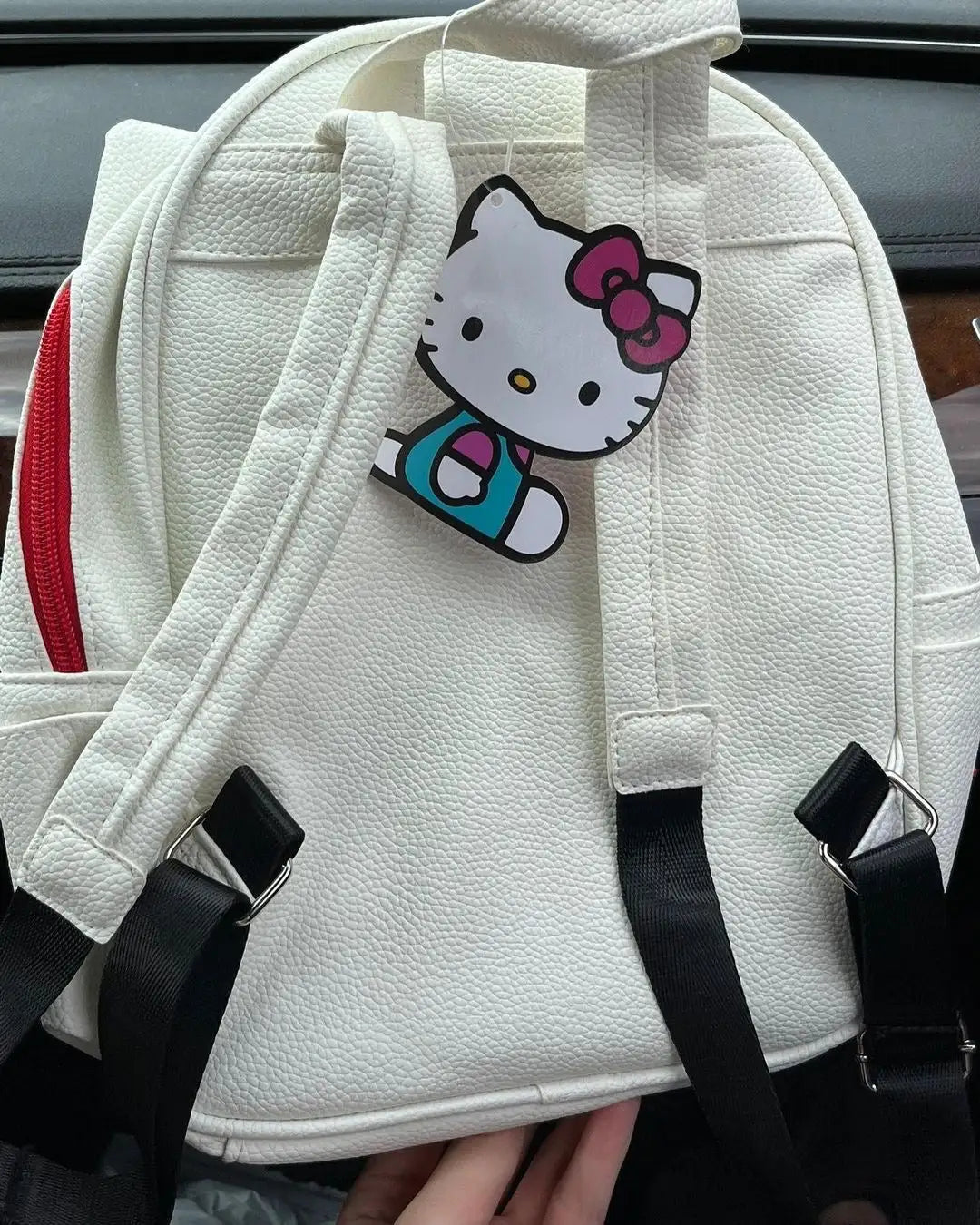 Red White Bow Backpack Bag Hello Kitty Back to School