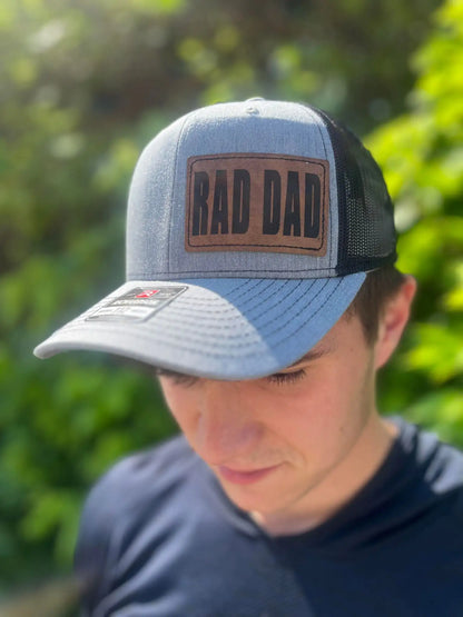 Rad Dad Leather Patch Hat Holiday Everyday Dad