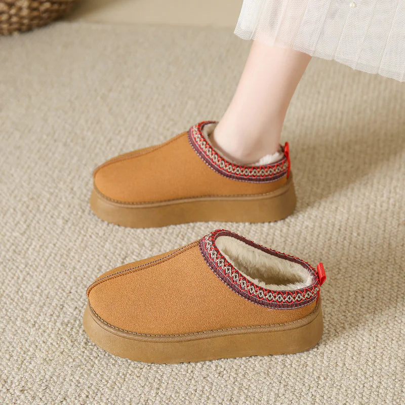 Plush Fleece Ankle Slippers